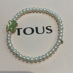 Tous 18K Gold Pearl Bracelet
